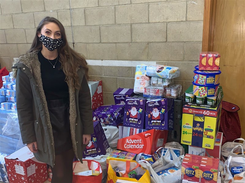 Miss Newham International, Sadie, has been busy collecting for her local foodbank!