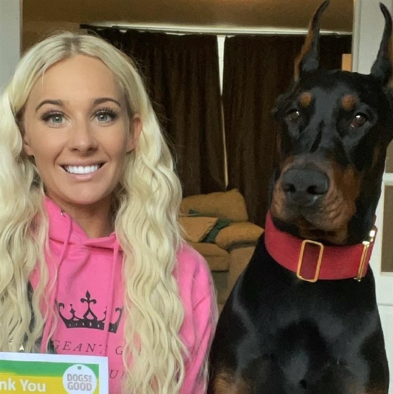 Miss Essex International, Daniella, held a TikTok fundraiser for Dogs For Good!